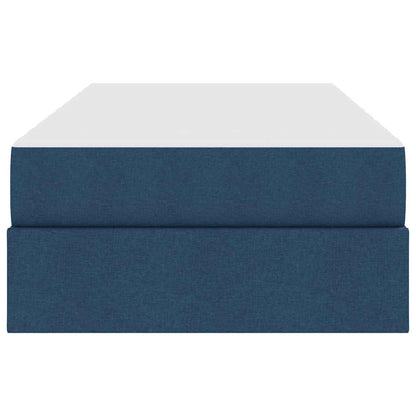 Letto con contenitore e materasso Blu 90 x 200 cm Poliestere | homemem39