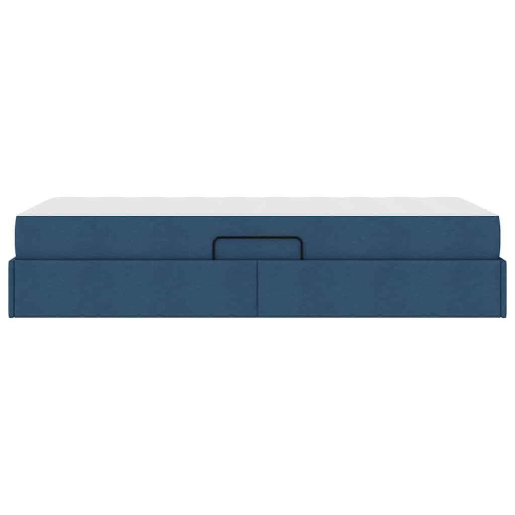 Letto con contenitore e materasso Blu 90 x 200 cm Poliestere | homemem39