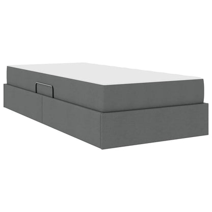 Letto con contenitore e materasso Grigio scuro 100 x 200 cm | homemem39