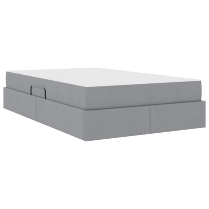 Letto con contenitore e materasso Grigio chiaro 120 x 190 cm | homemem39