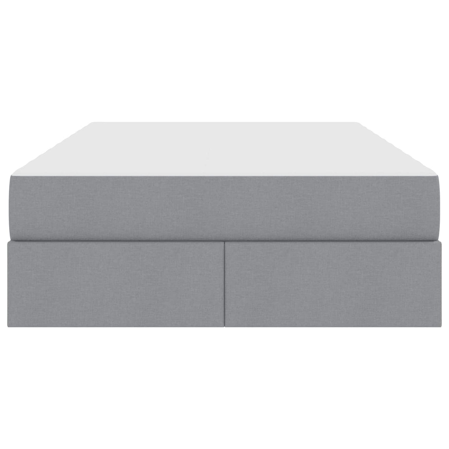 Letto con contenitore e materasso Grigio chiaro 120 x 190 cm | homemem39