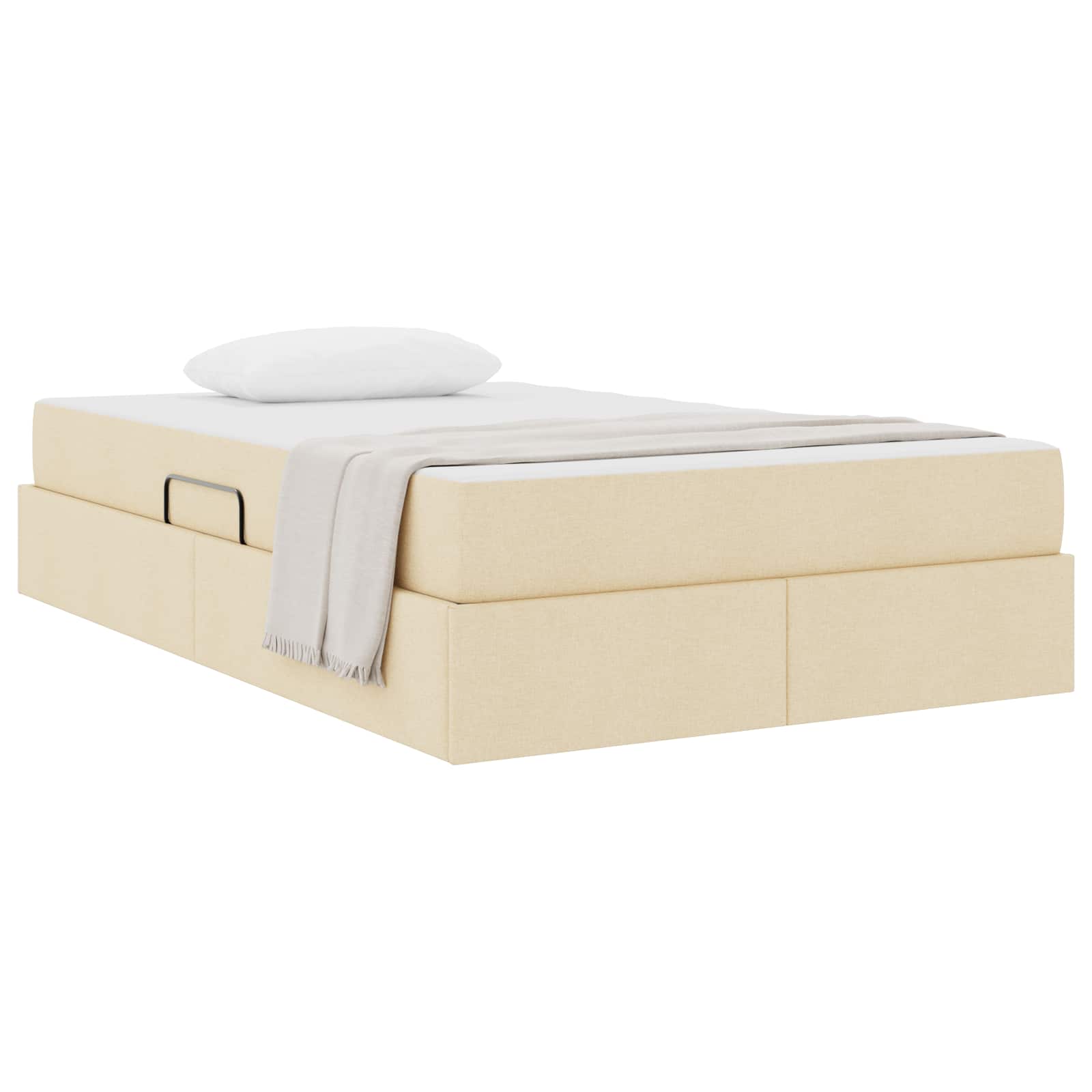 Letto con contenitore e materasso Crema 120 x 190 cm Poliestere | homemem39