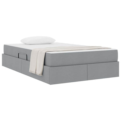Letto con contenitore e materasso Grigio chiaro 120 x 200 cm | homemem39