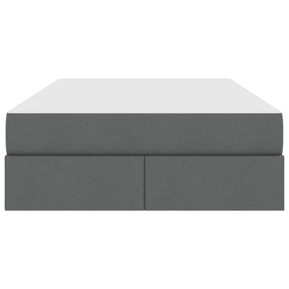 Letto con contenitore e materasso Grigio scuro 120 x 200 cm | homemem39