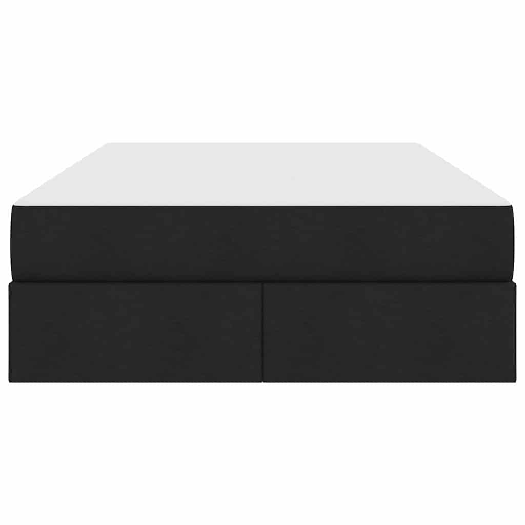 Letto con contenitore e materasso Nero 120 x 200 cm Poliestere | homemem39