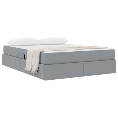 Letto con contenitore e materasso Grigio chiaro 140 x 190 cm | homemem39