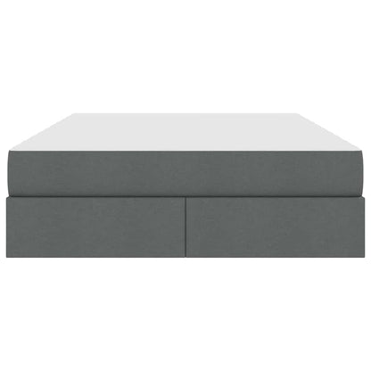 Letto con contenitore e materasso Grigio scuro 140 x 190 cm | homemem39