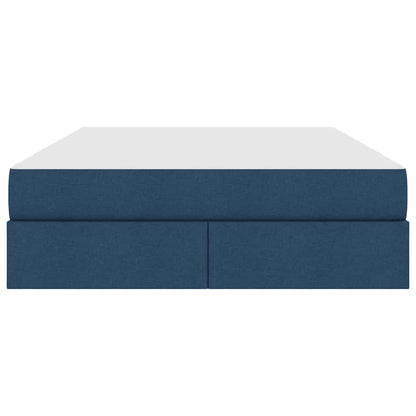 Letto con contenitore e materasso Blu 140 x 190 cm Poliestere | homemem39