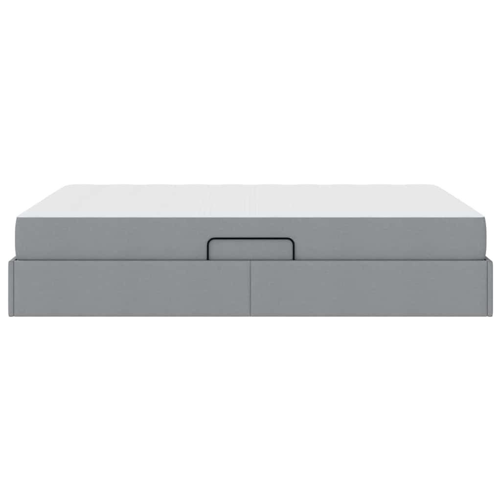 Letto con contenitore e materasso Grigio chiaro 140 x 200 cm | homemem39