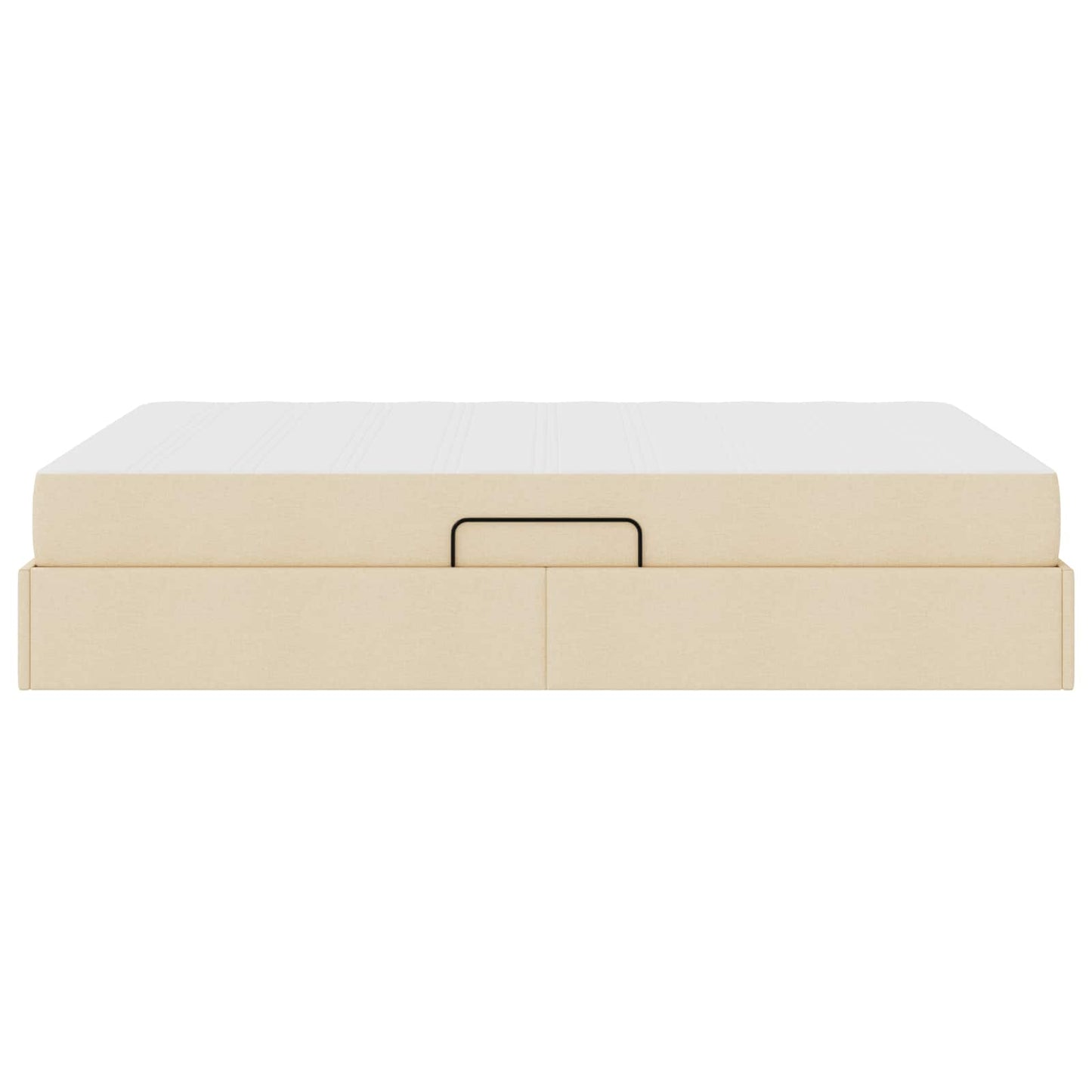 Letto con contenitore e materasso Crema 140 x 200 cm Poliestere | homemem39