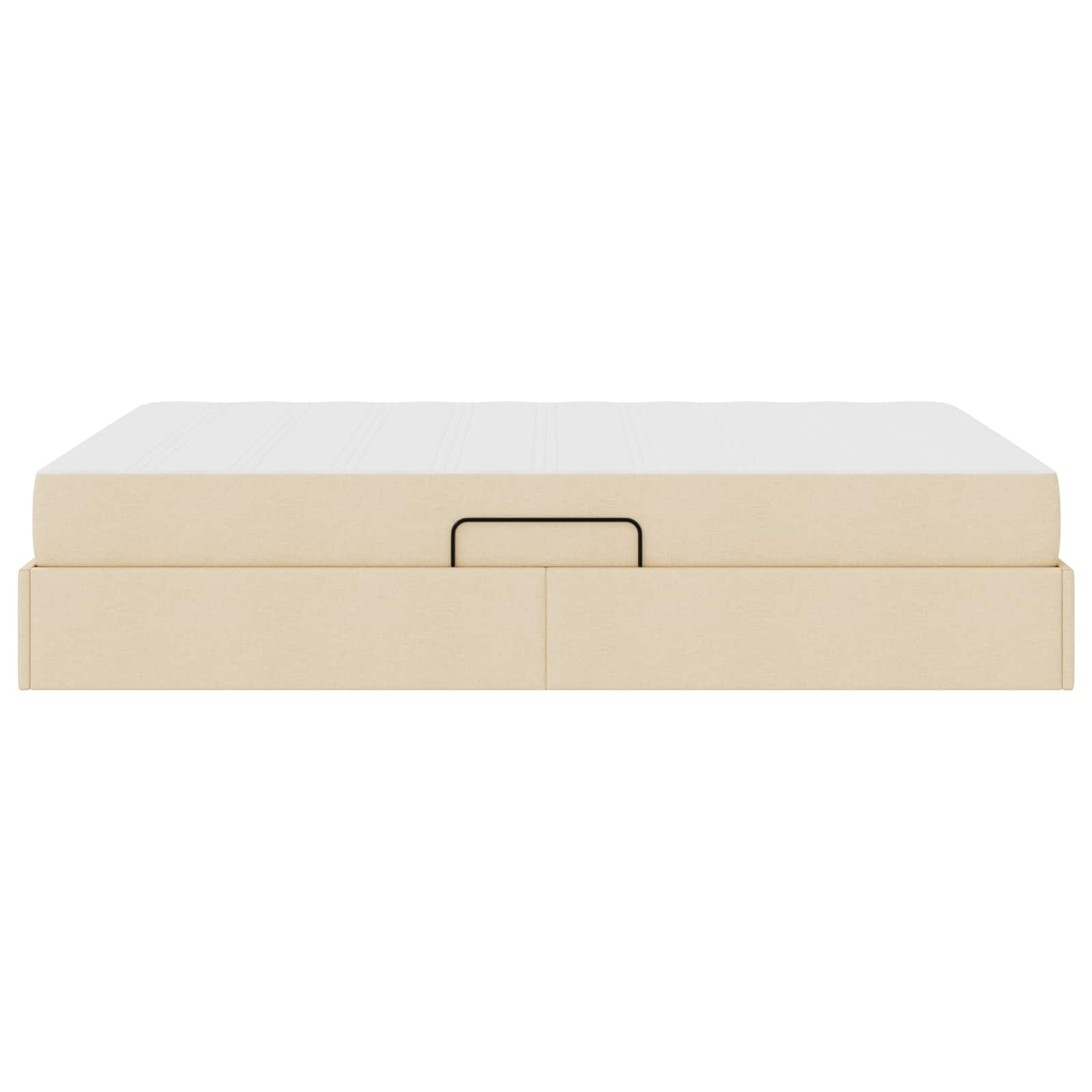 Letto con contenitore e materasso Crema 140 x 200 cm Poliestere | homemem39