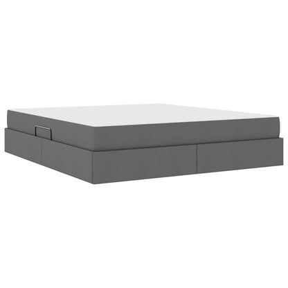 Letto con contenitore e materasso Grigio scuro 180 x 200 cm | homemem39