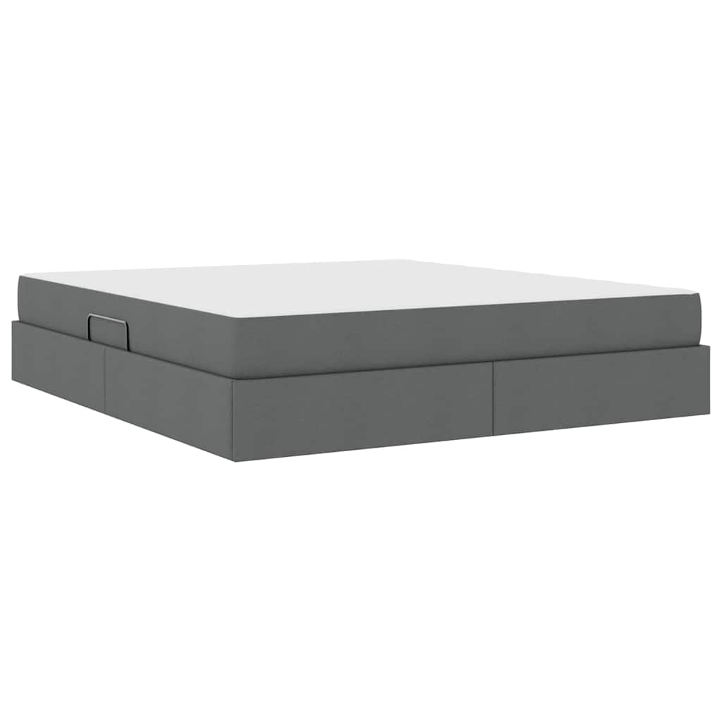 Letto con contenitore e materasso Grigio scuro 180 x 200 cm | homemem39