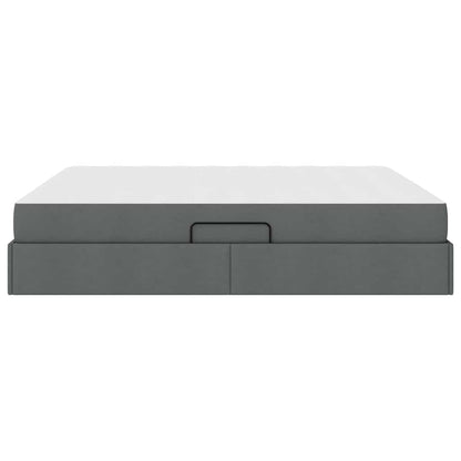 Letto con contenitore e materasso Grigio scuro 180 x 200 cm | homemem39