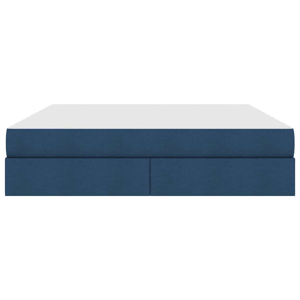 Letto con contenitore e materasso Blu 180 x 200 cm Poliestere | homemem39