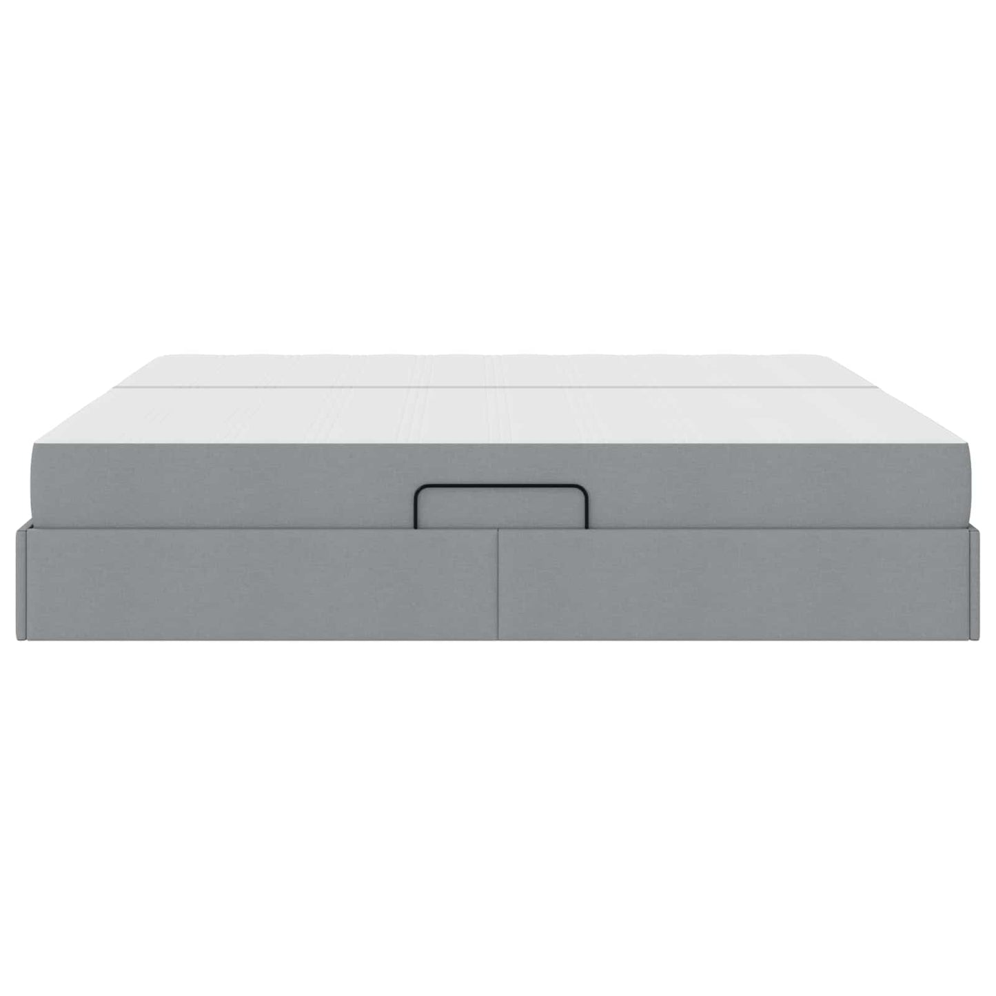 Letto con contenitore e materasso Grigio chiaro 200 x 200 cm | homemem39