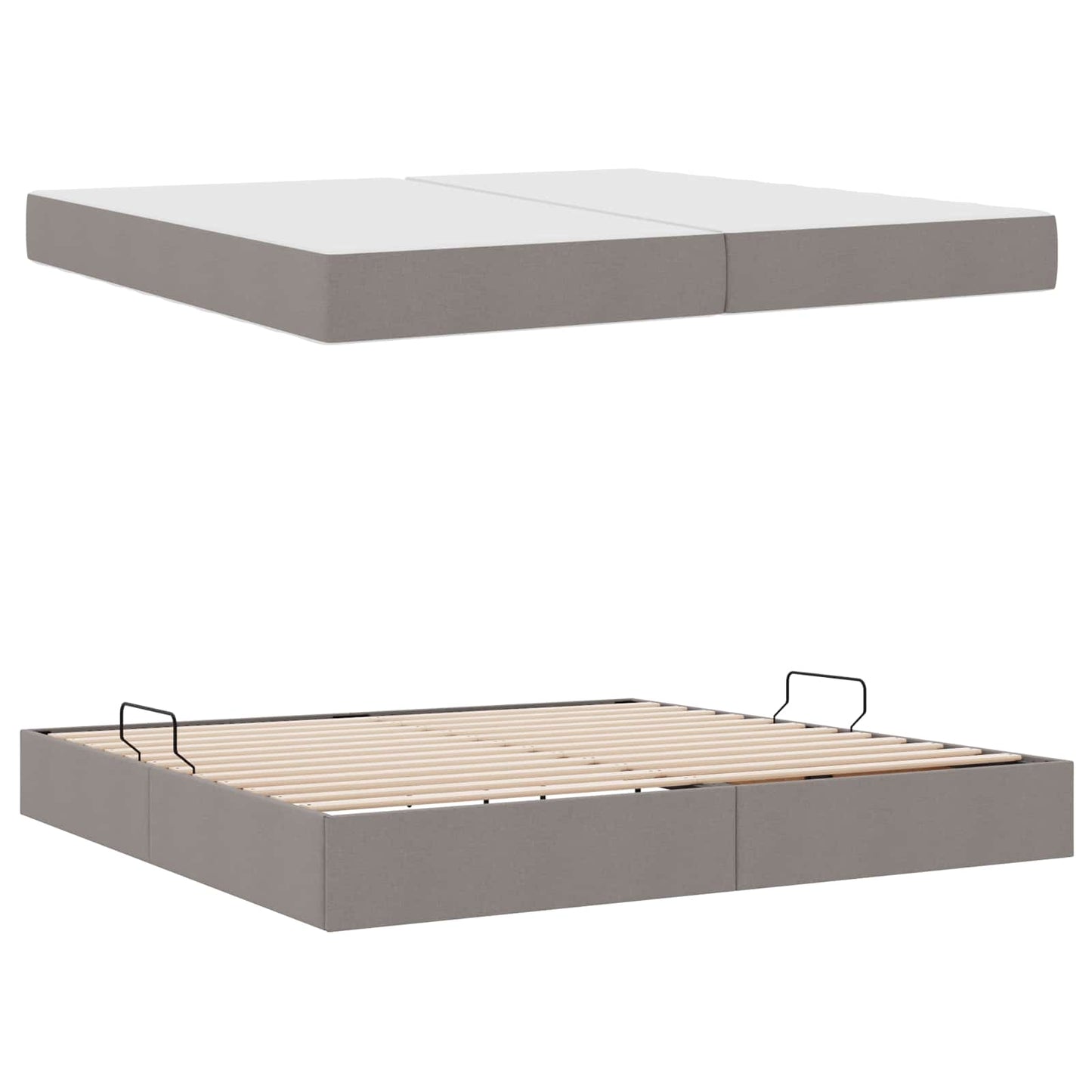 Letto con contenitore e materasso Talpa 200 x 200 cm Poliestere | homemem39