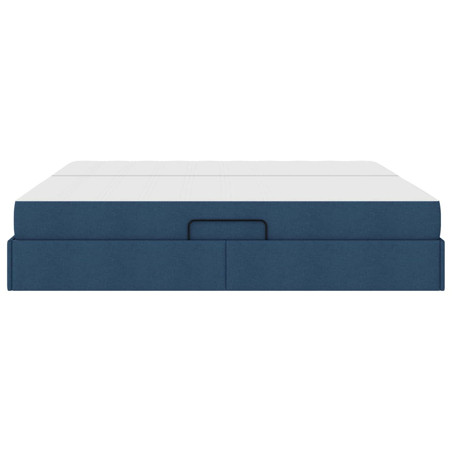 Letto con contenitore e materasso Blu 200 x 200 cm Poliestere | homemem39