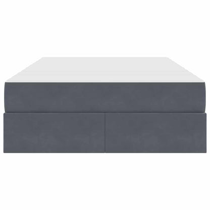 Letto con contenitore e materasso Grigio scuro 120 x 200 cm | homemem39