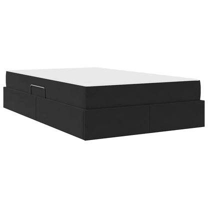 Letto con contenitore e materasso Nero 120 x 200 cm Velluto | homemem39