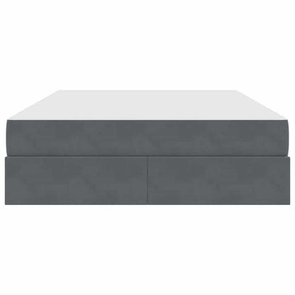 Letto con contenitore e materasso Grigio scuro 140 x 190 cm | homemem39