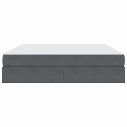 Letto con contenitore e materasso Grigio scuro 180 x 200 cm | homemem39