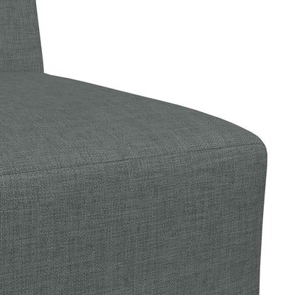 Unità di Divano Modulare Senza Braccioli 2 pcs Grigio scuro