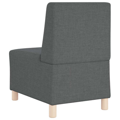 Unità di Divano Modulare Senza Braccioli 2 pcs Grigio scuro