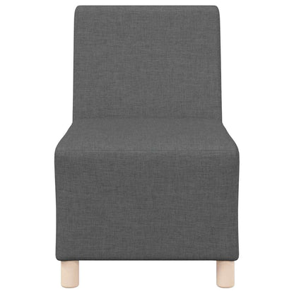 Unità di Divano Modulare Senza Braccioli 2 pcs Grigio scuro