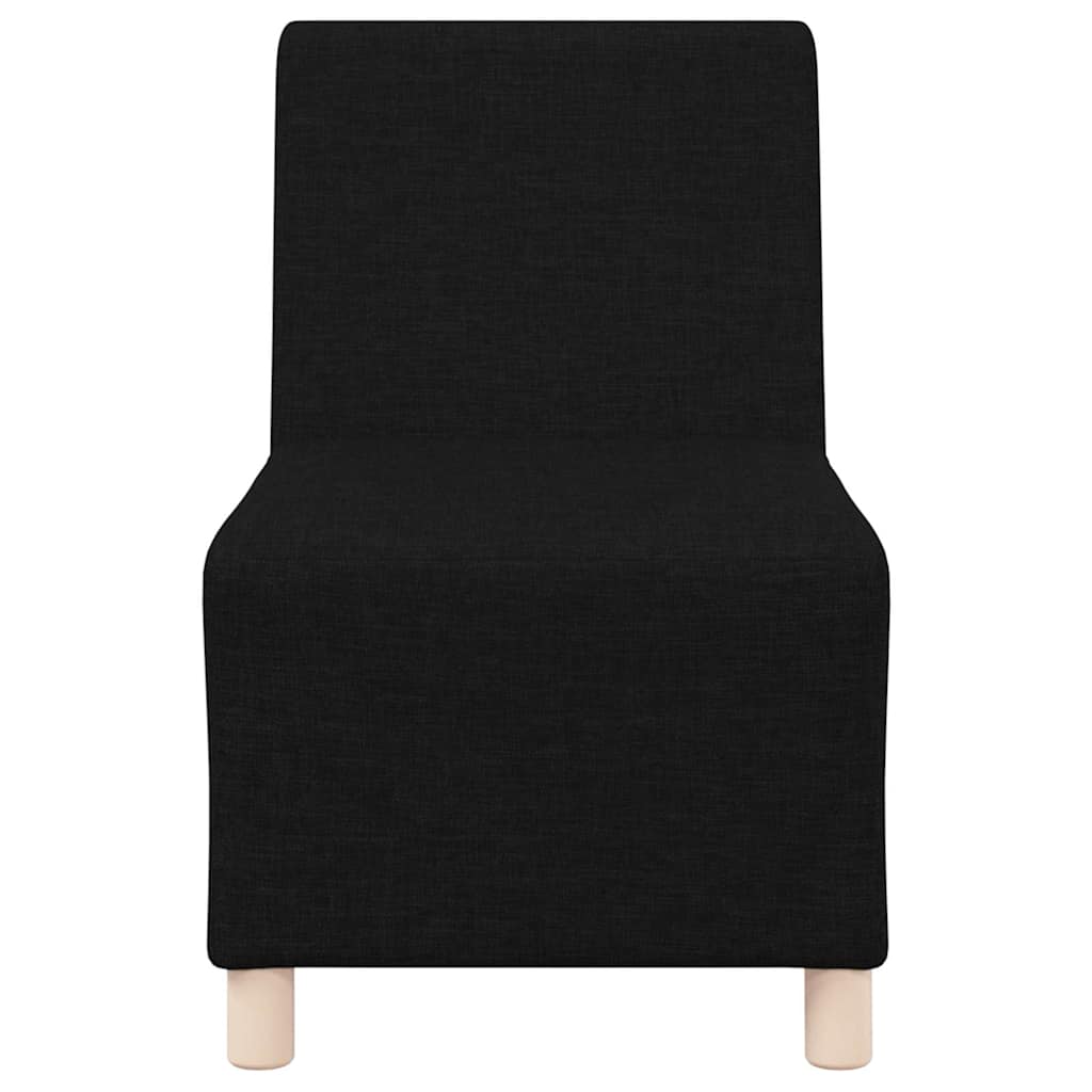 Unità di Divano Modulare Senza Braccioli 2 pcs Nero | homemem39