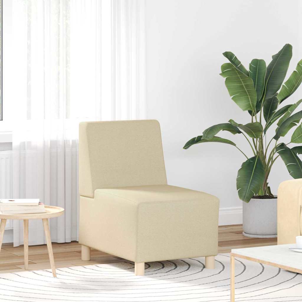 Unità di Divano Modulare Senza Braccioli 2 pcs Crema | homemem39