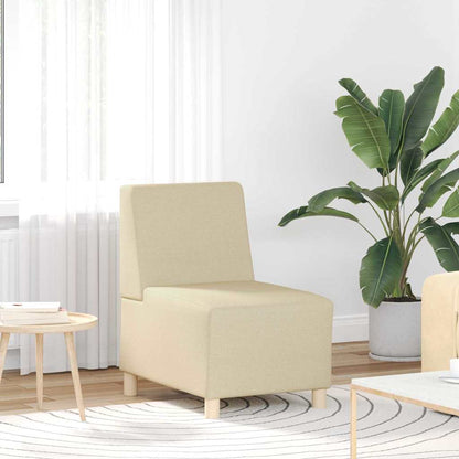 Unità di Divano Modulare Senza Braccioli 2 pcs Crema | homemem39