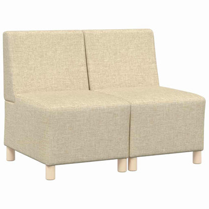 Unità di Divano Modulare Senza Braccioli 2 pcs Crema | homemem39
