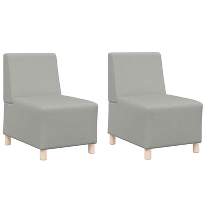 Unità di Divano Modulare Senza Braccioli 2 pcs Grigio nuvola