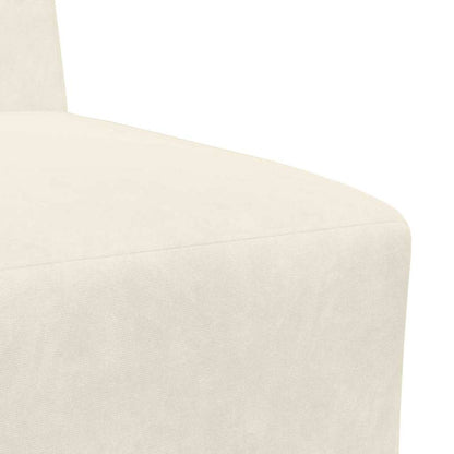 Unità di Divano Modulare Senza Braccioli 2 pcs Crema