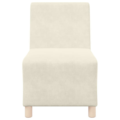 Unità di Divano Modulare Senza Braccioli 2 pcs Crema - homemem39