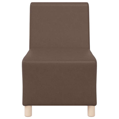 Unità di Divano Modulare Senza Braccioli 2 pcs Marrone