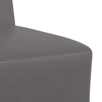 Unità di Divano Modulare Senza Braccioli 2 pcs Grigio