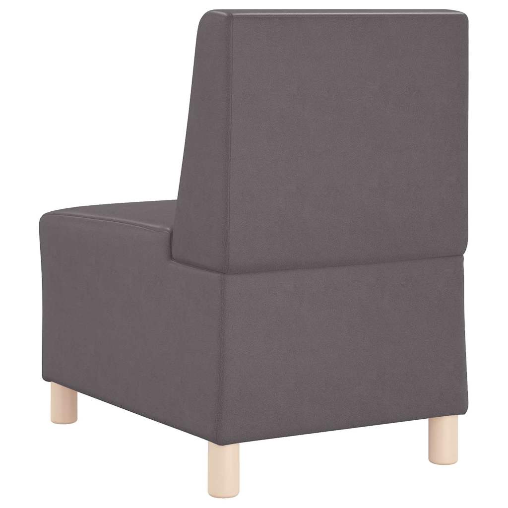 Unità di Divano Modulare Senza Braccioli 2 pcs Grigio