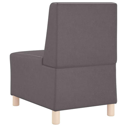 Unità di Divano Modulare Senza Braccioli 2 pcs Grigio