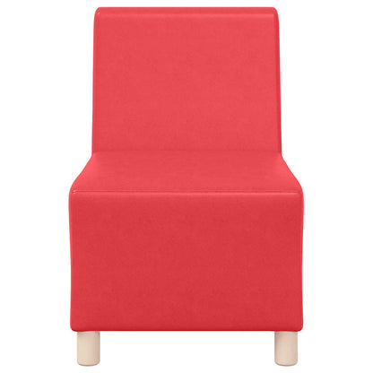 Unità di Divano Modulare Senza Braccioli 2 pcs Rosso