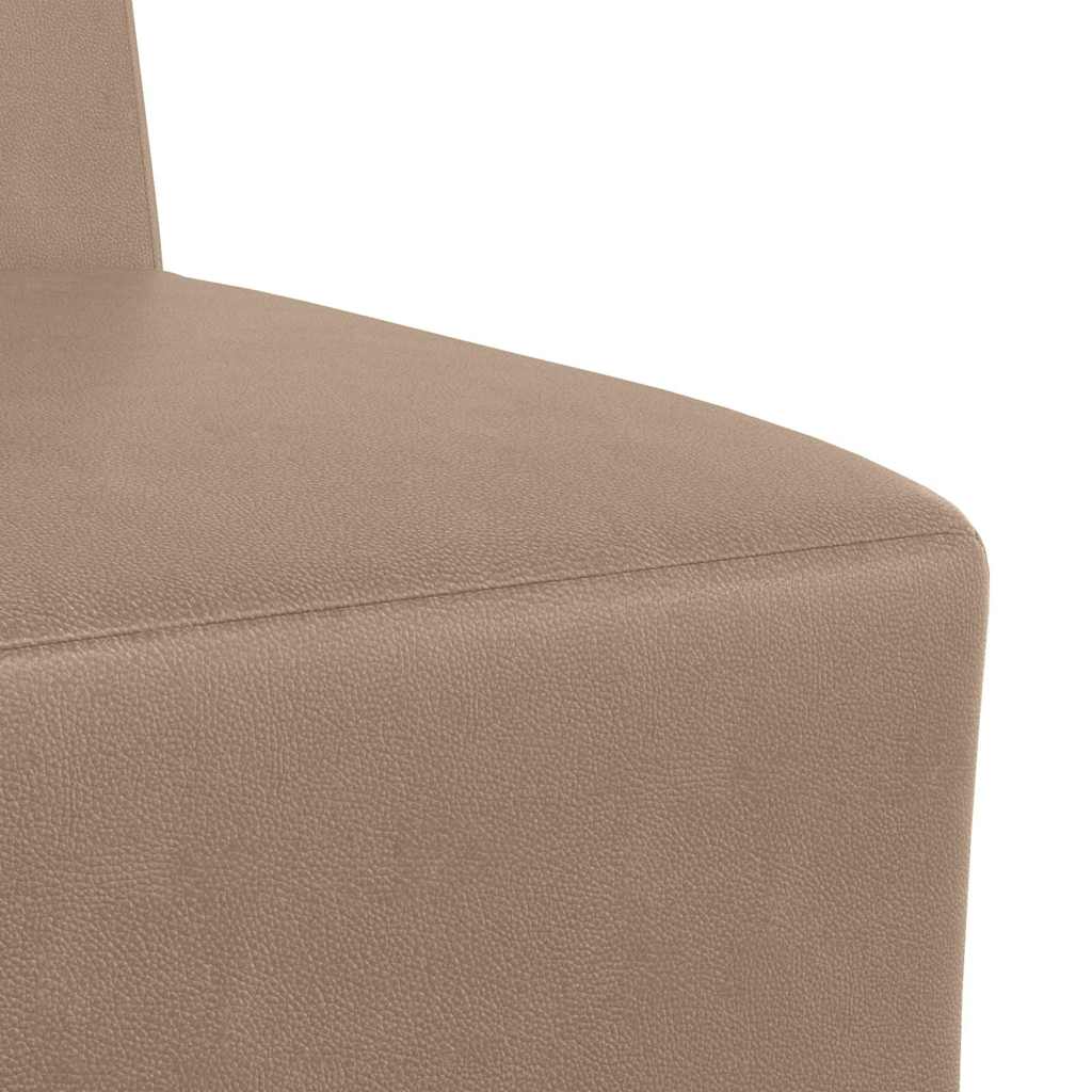 Unità di Divano Modulare Senza Braccioli 2 pcs Cappuccino