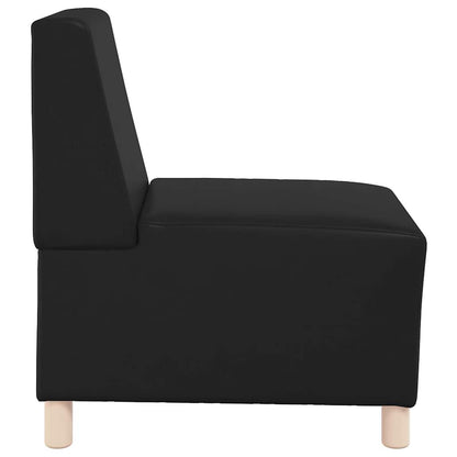 Unità di Divano Modulare Senza Braccioli 2 pcs Nero