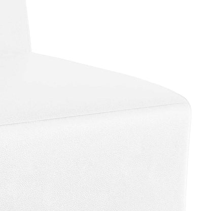 Unità di Divano Modulare Senza Braccioli 2 pcs Bianco