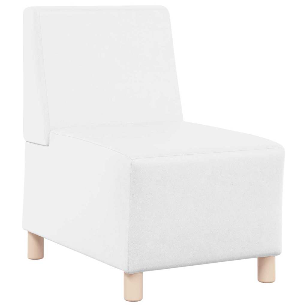 Unità di Divano Modulare Senza Braccioli 2 pcs Bianco