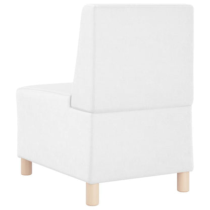 Unità di Divano Modulare Senza Braccioli 2 pcs Bianco