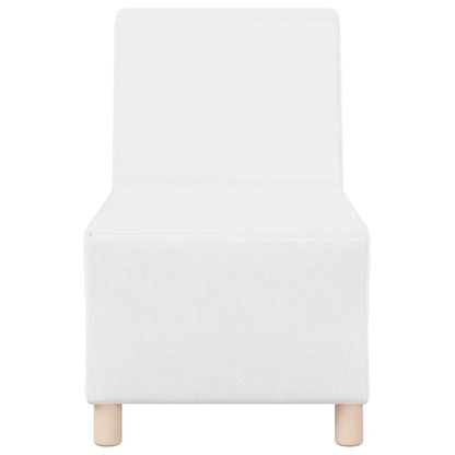 Unità di Divano Modulare Senza Braccioli 2 pcs Bianco