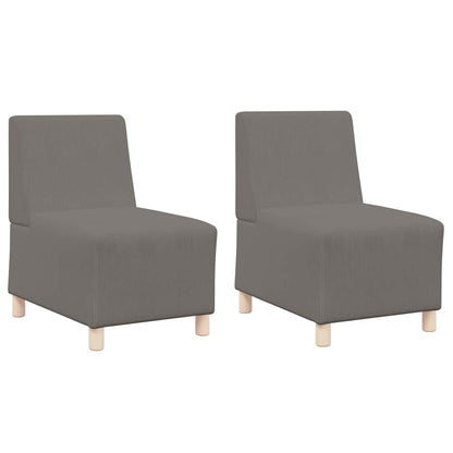 Unità di Divano Modulare Senza Braccioli 2 pcs Grigio chiaro