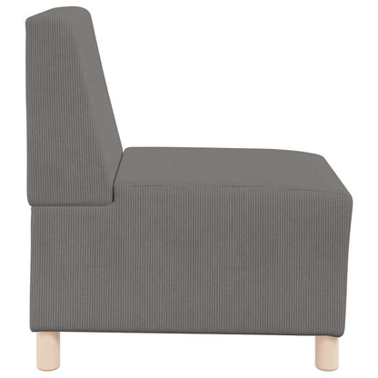 Unità di Divano Modulare Senza Braccioli 2 pcs Grigio chiaro