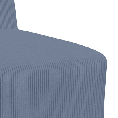 Unità di Divano Modulare Senza Braccioli 2 pcs Blu